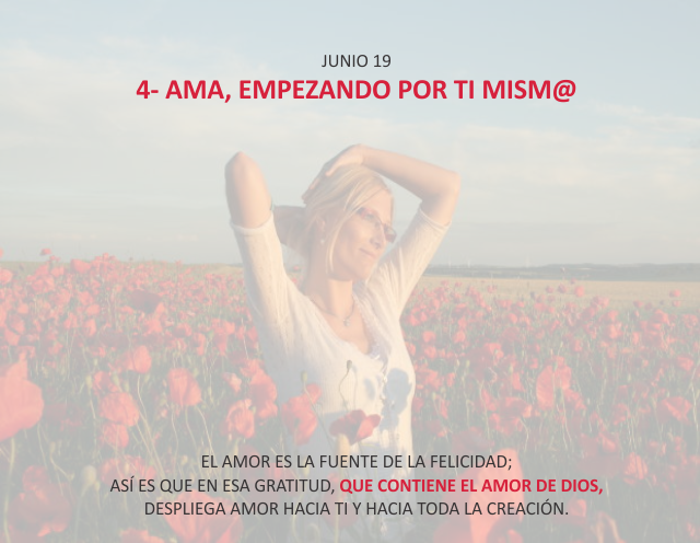 4- Ama, empezando por ti mism@
